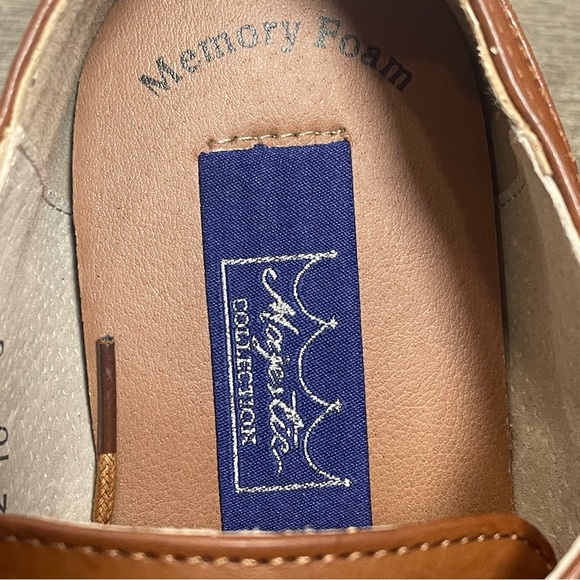 Majestic Collection Men's Brown Oxford  Dress Shoes size 10. NWOT. Leather. - Picture 8 of 10